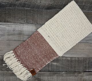 Hand Woven Scarf - Candy Cane