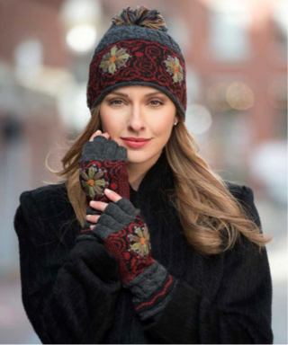 SMOKEY MOUNTAIN ALPACA FINGERLESS GLOVES