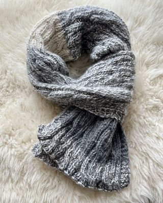 Photo of Hand-Knit Alpaca Scarf