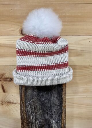Photo of Hand Knit Alpaca Hats with Pom Pom