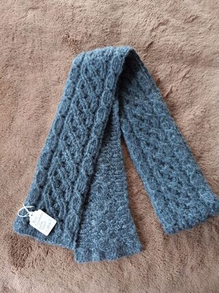 Photo of 100% Alpaca Cable Knit Scarf