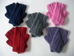 Gloves - Finglerless w/Cable-Stitching