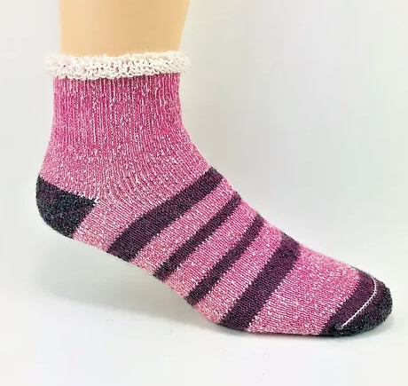 Thermal Slipper Sock Striped