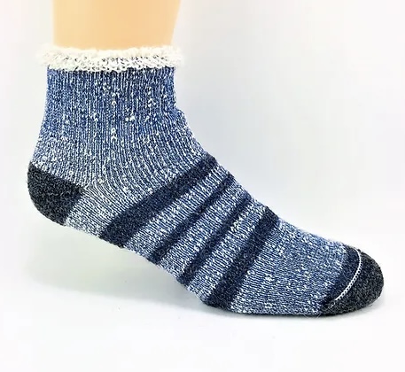 Thermal Slipper Sock Striped